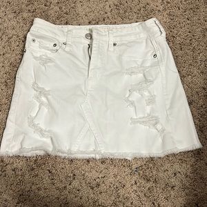 White American eagle denim skirt